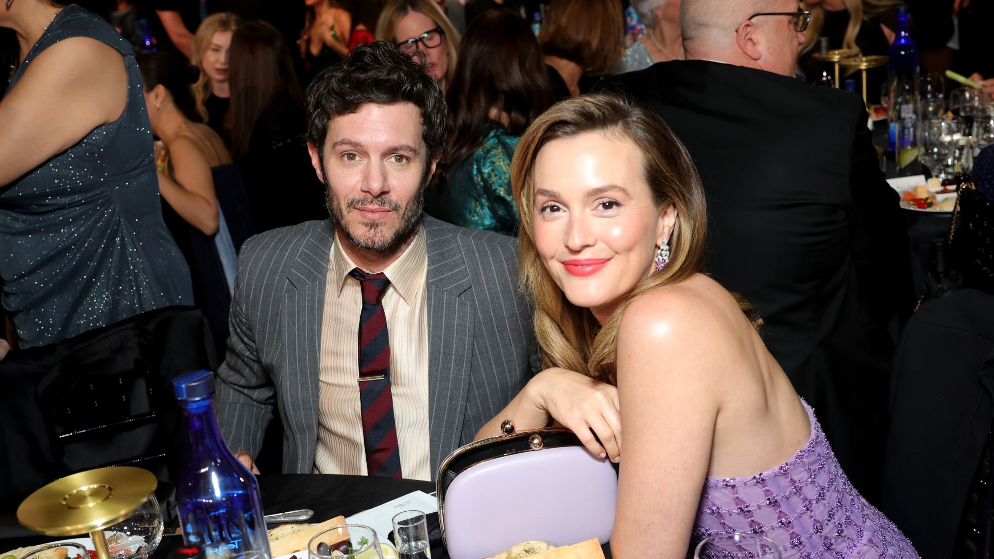 Adam Brody and Leighton Meester at the Critics Choice Awards