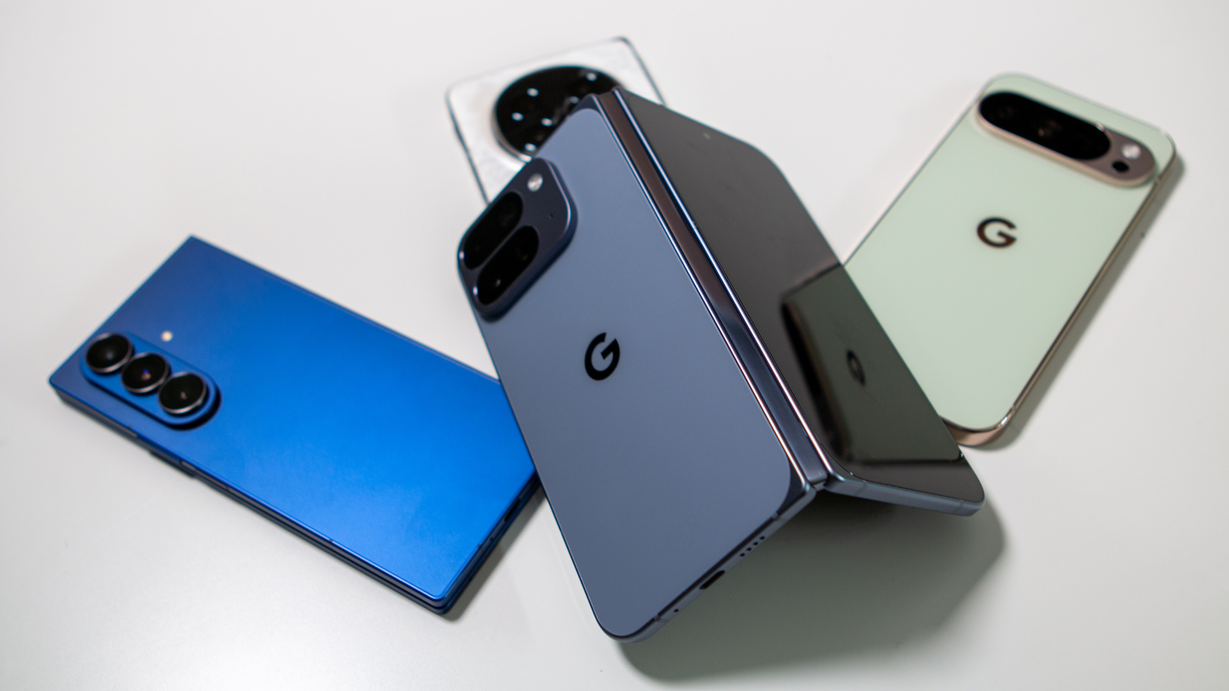 Pixel 10 Pro Fold with Galaxy Z Fold 7, Oppo Find N5, and Pixel 10 Pro