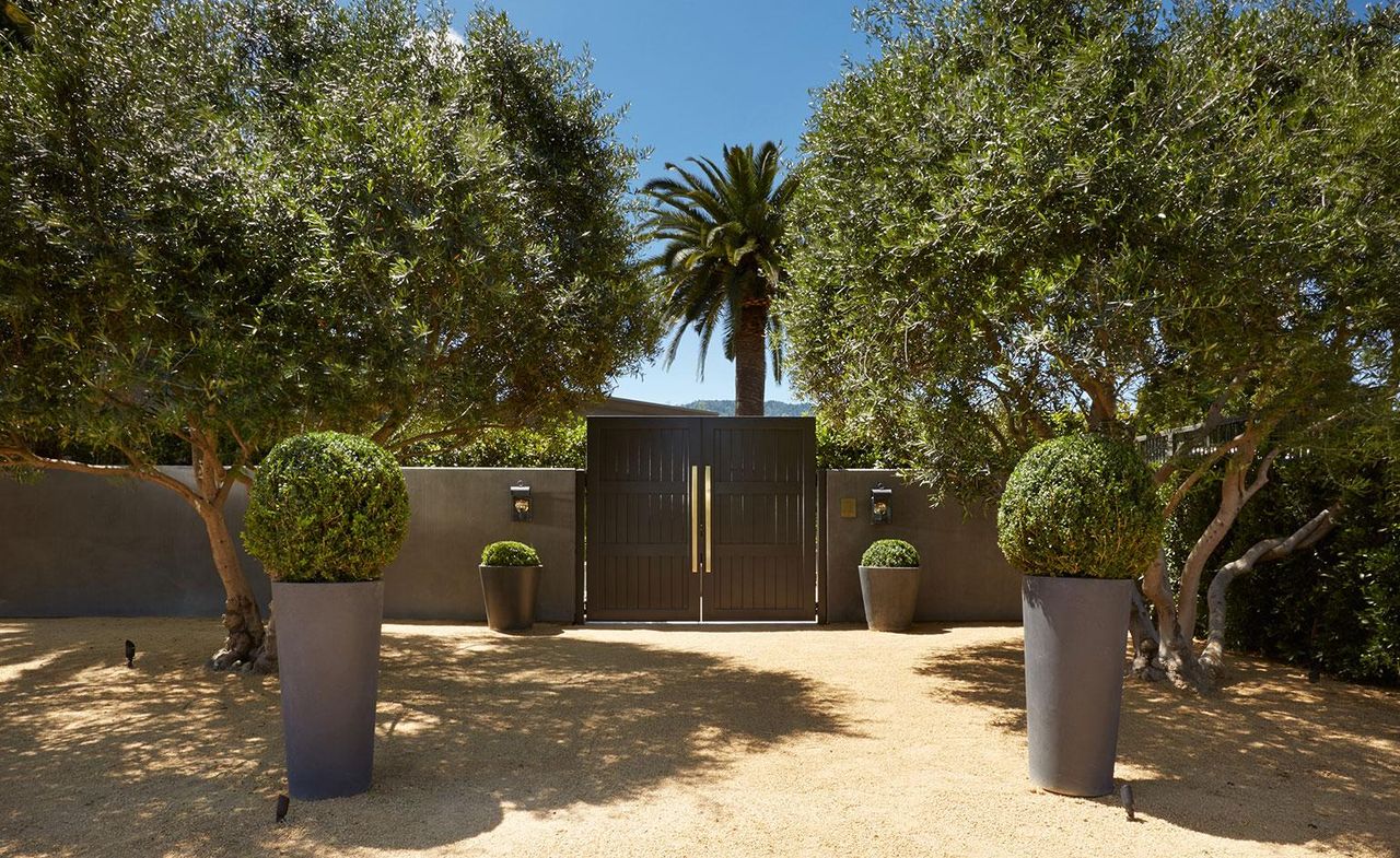 Gated entrance to a property