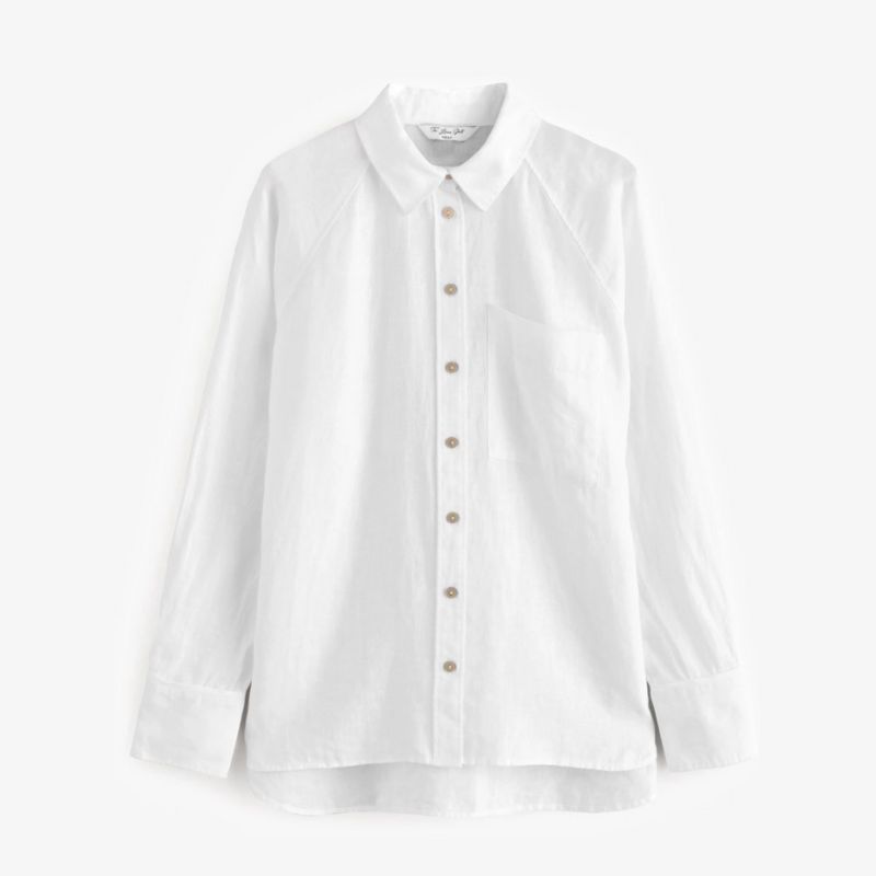 A cut out of a white linen shirt from Next