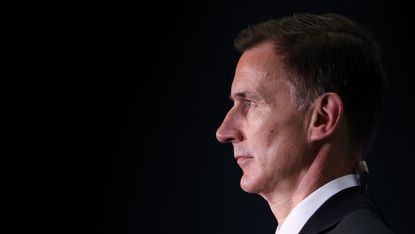 Chancellor Jeremy Hunt at the Conservative Party conference in Manchester