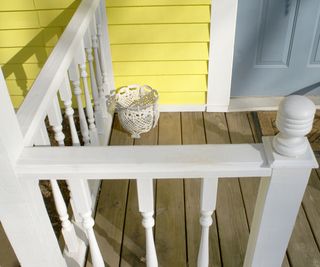 porch with hand rails
