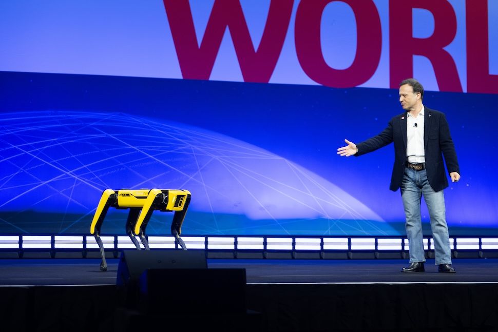 Gian Paolo Bassi and Spot at 3DEXPERIENCE WORLD 2025