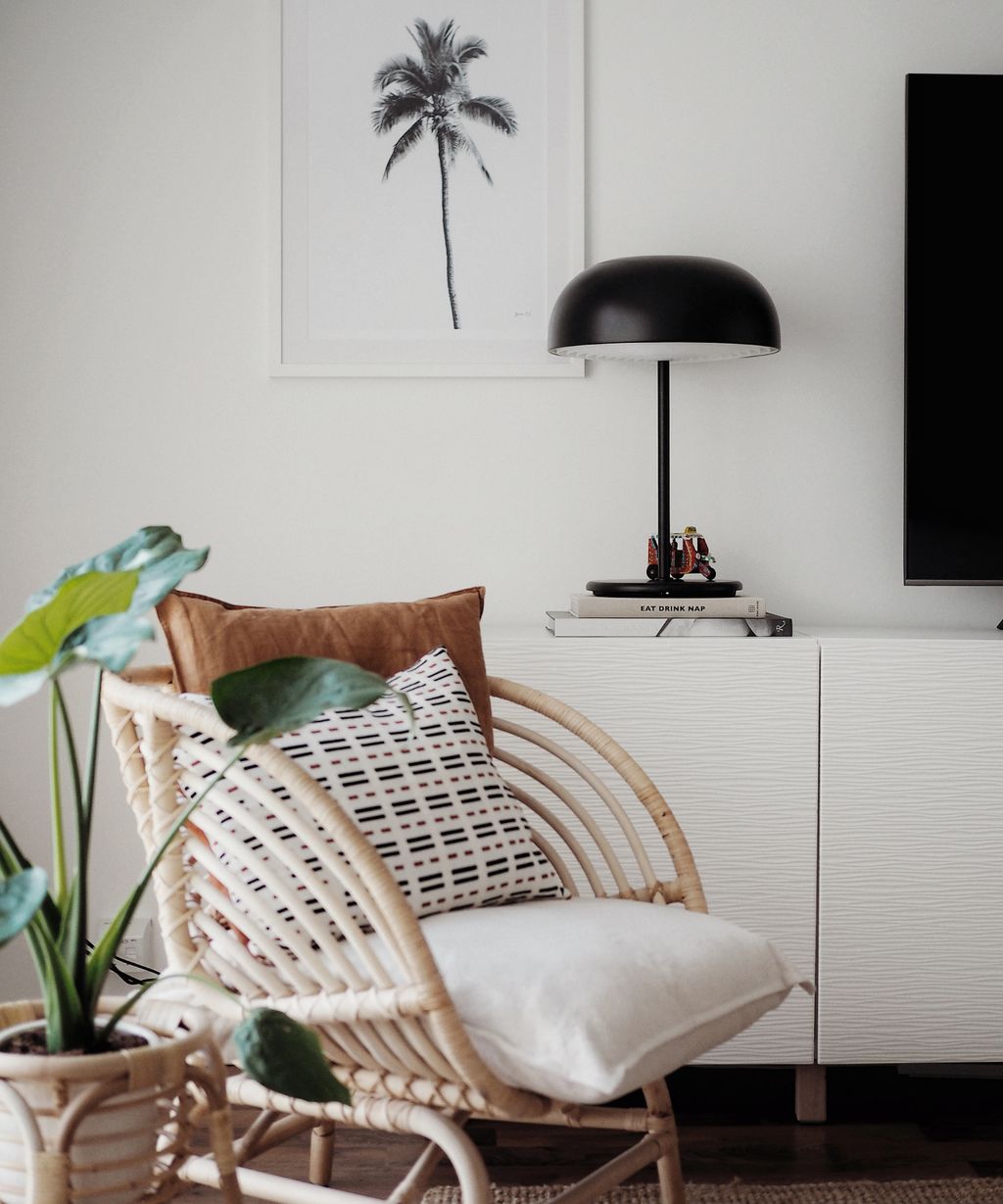 Five ways to style the IKEA BUSKBO rattan chair Livingetc