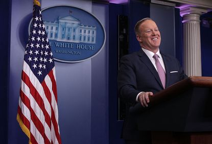 Sean Spicer and White House propaganda. 