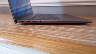 The left side ports on the Huawei MateBook 14s