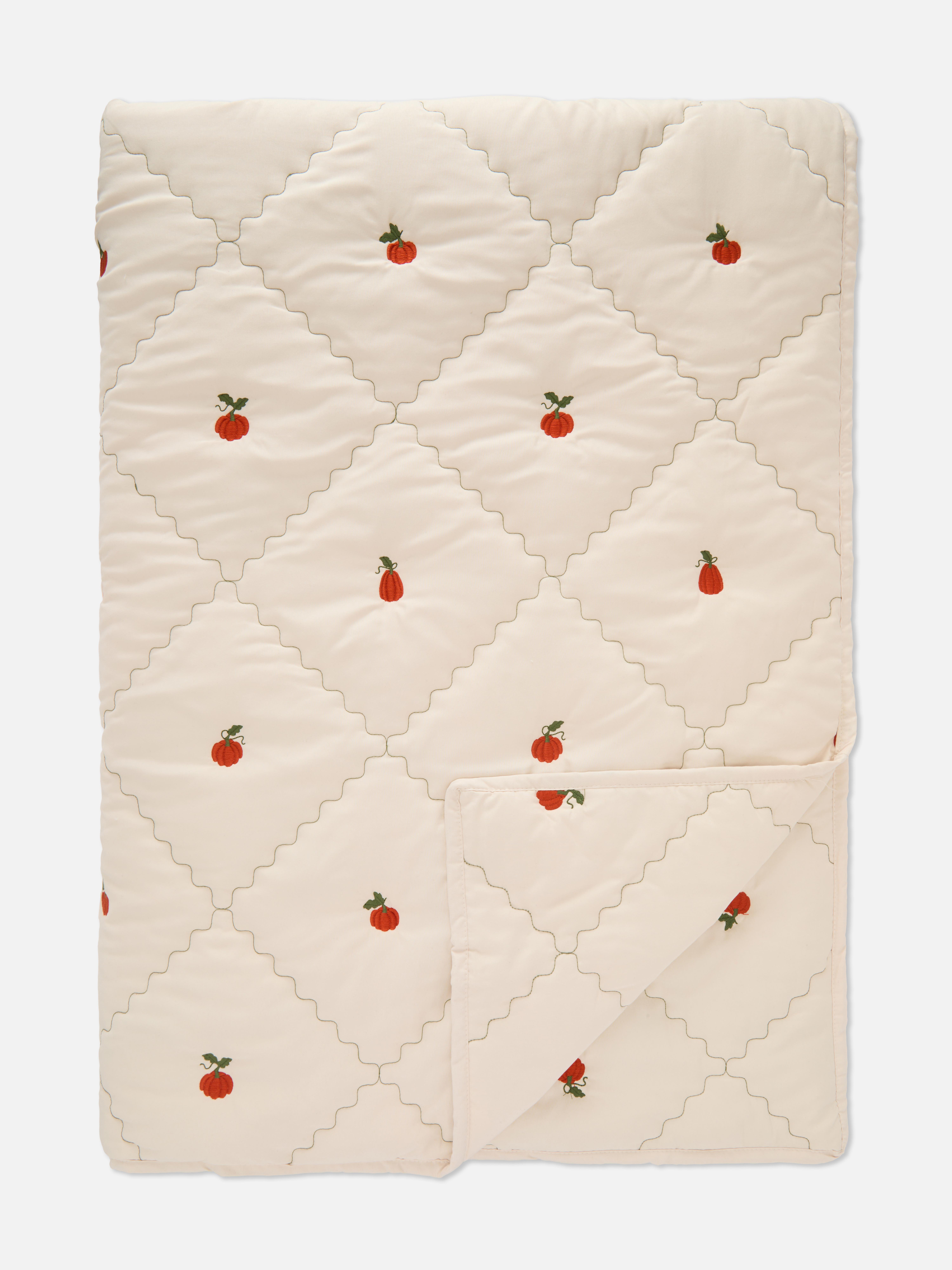 Pumpkin Quilted Throw