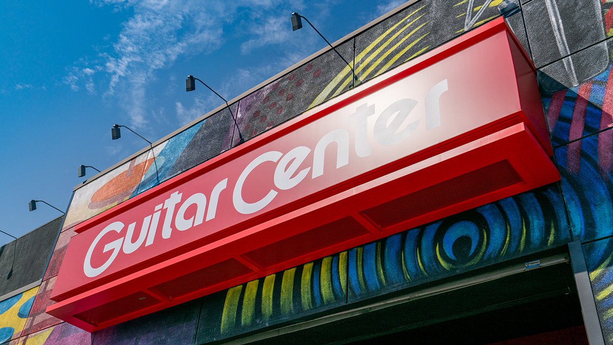 General views of the Hollywood Rock Walk at the Guitar Center on the Sunset Strip after the announcement of rock legend Eddie Van Halen's death on October 06, 2020 in Hollywood, California