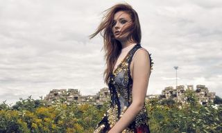 People in nature, Hair, Photograph, Clothing, Beauty, Yellow, Fashion, Dress, Summer, Long hair,