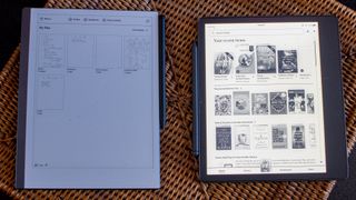Kindle Scribe and reMarkable 2 e ink writing tablets
