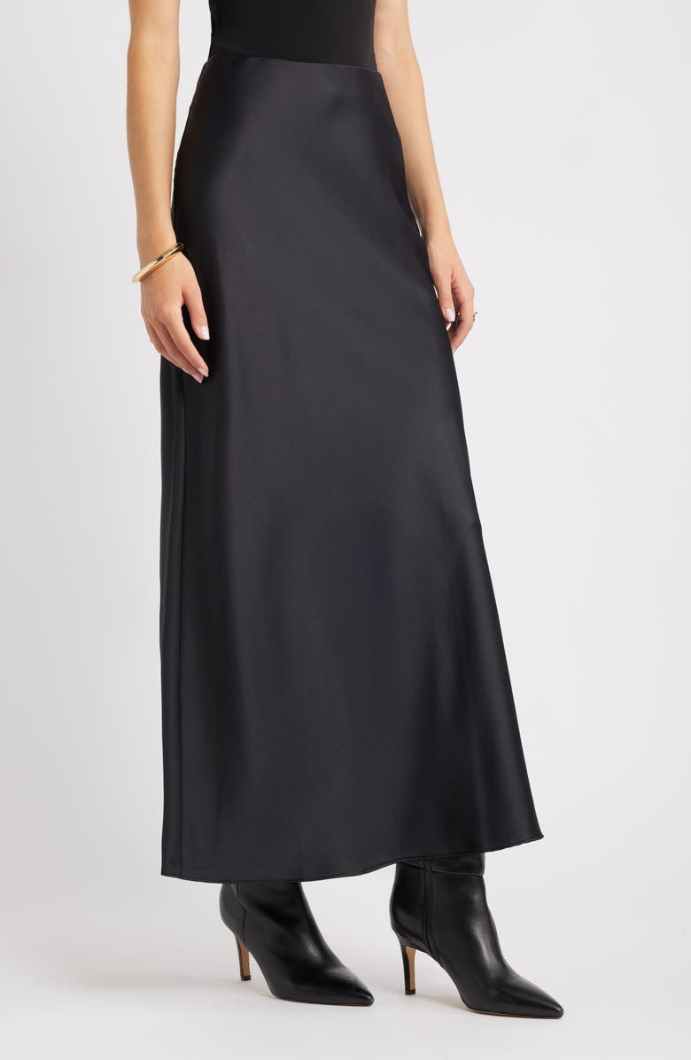 Satin Midi Skirt