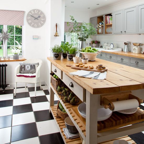 Makeover Grey country kitchen Ideal Home