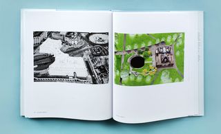 A spread from the book, featuring 'site specific_LONDON 12' showing Buckingham Palace