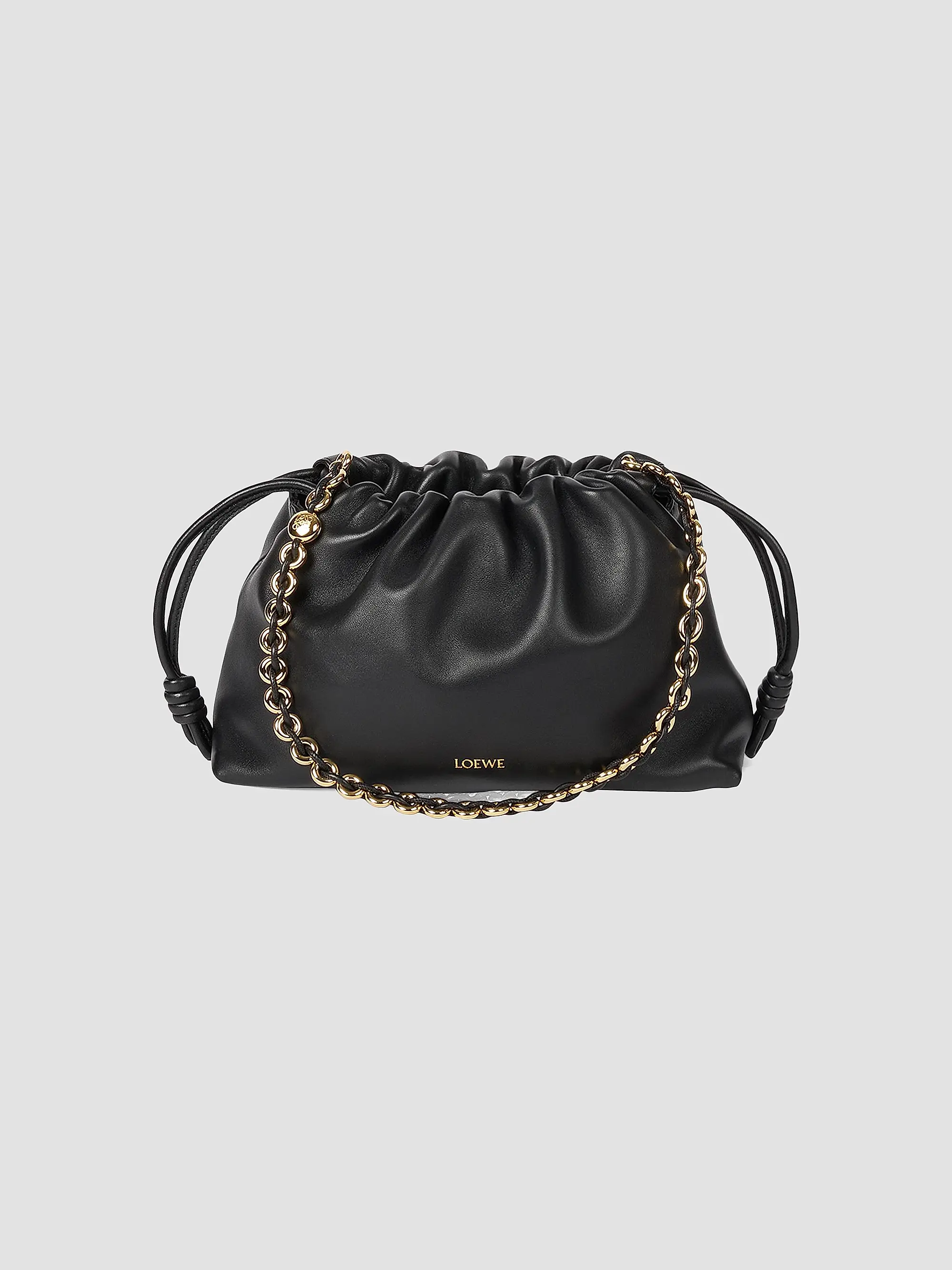 Flamenco Medium Chain Leather Shoulder Bag