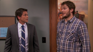 Chris Pratt and Rob Lowe in Parks and Recreation