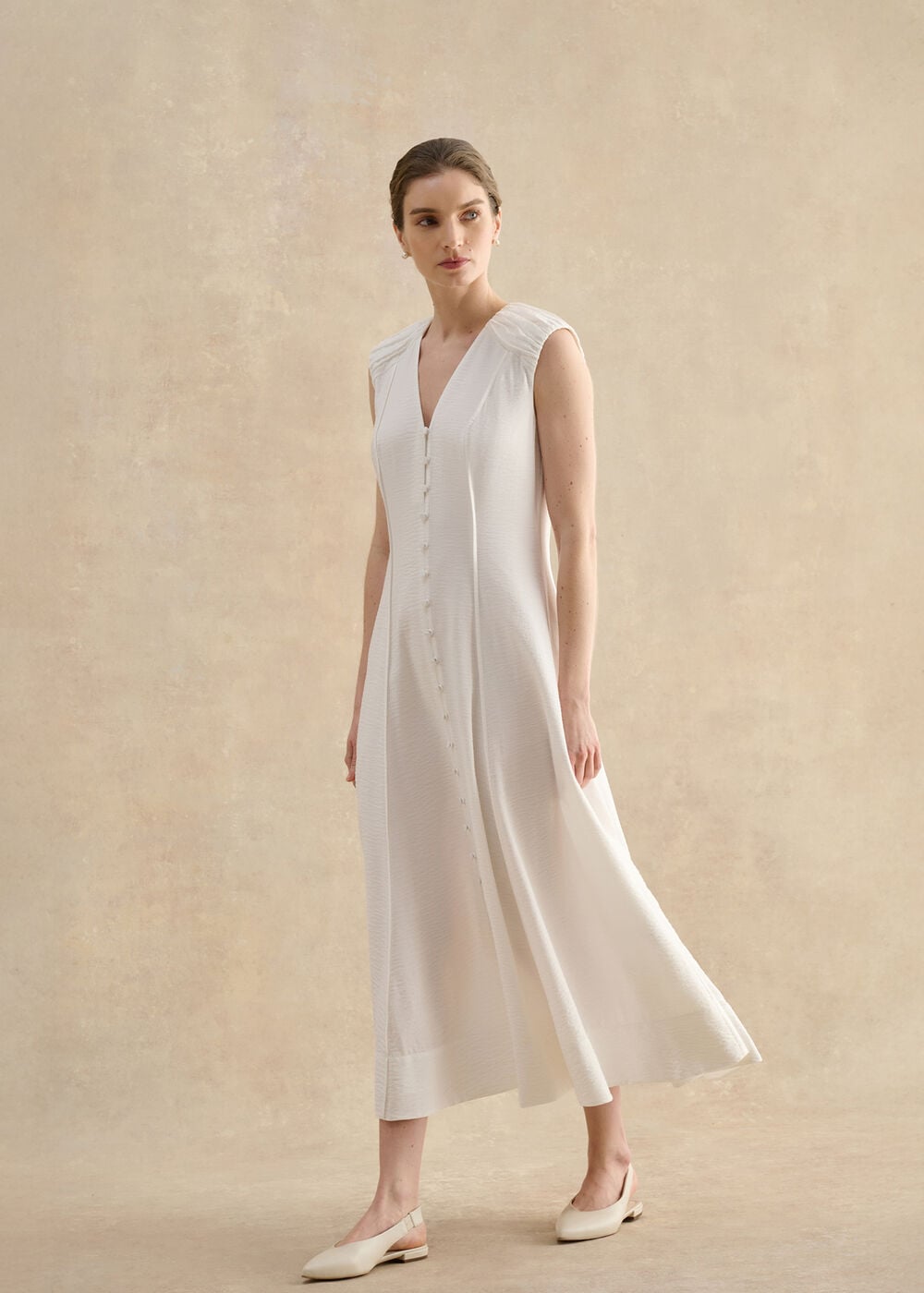 Elida Button Through Dress