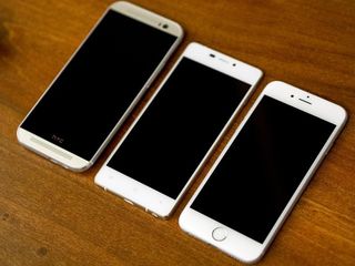 The HTC One M8, Blu Vio Air, and iPhone 6