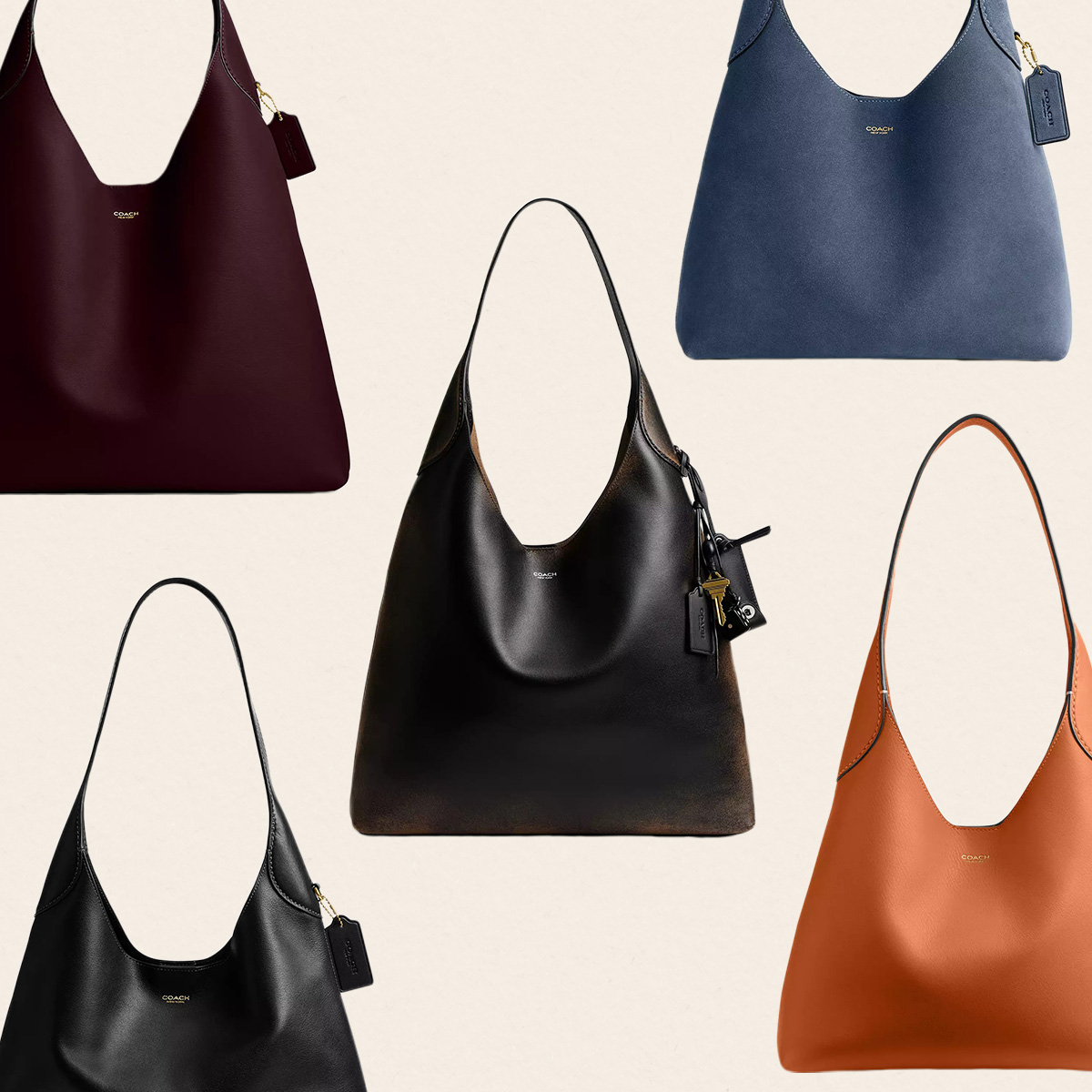 Collage of Coach Brooklyn Bag