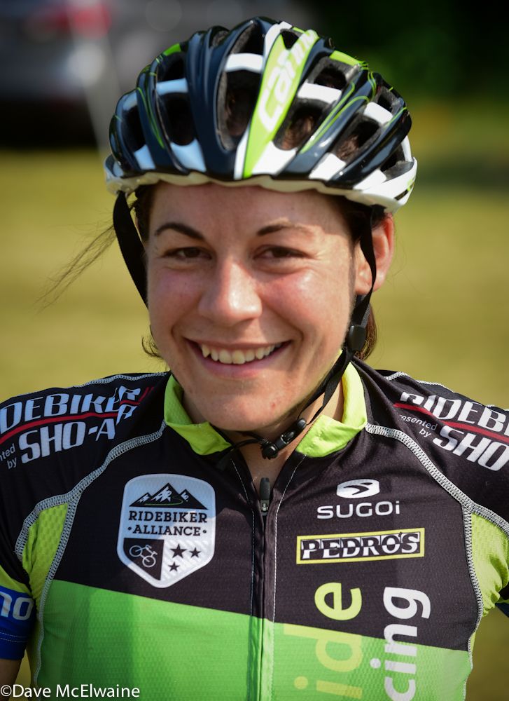 Crystal Anthony (Riverside Racing) broke her chain at the start
