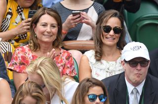 Carole and Pippa Middleton attend Wimbledon in 2017