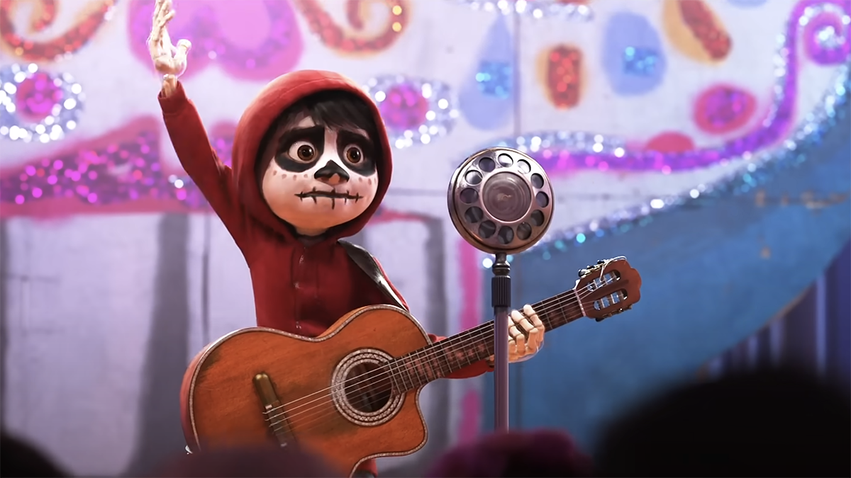 A still from Pixar's Coco