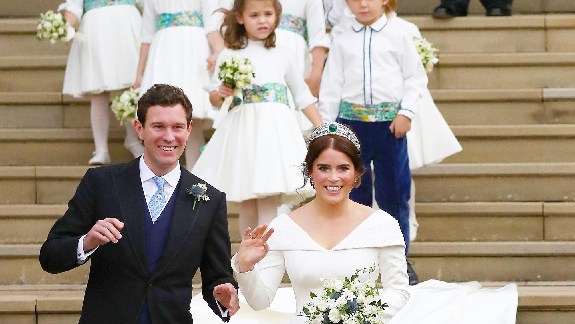Princess Eugenie's Peter Pilotto Wedding Dress Is Her Gown of Choice at St. George's Chapel | Marie Claire Princess Eugenie's Peter Pilotto Wedding Dress Is Her Gown of Choice at St. George's Chapel | Marie Claire