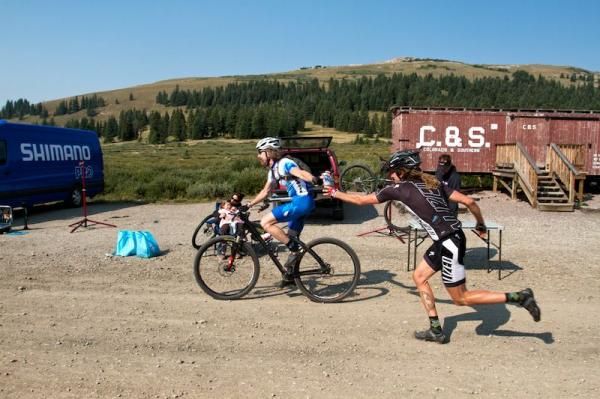 PBR hand-offs from Grant Prosser at the top of Boreas Pass Road.