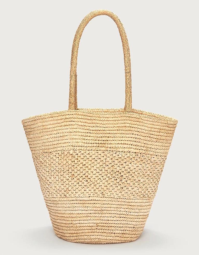 Raffia Flared Basket Bag | Bags 
Purses | the White Company