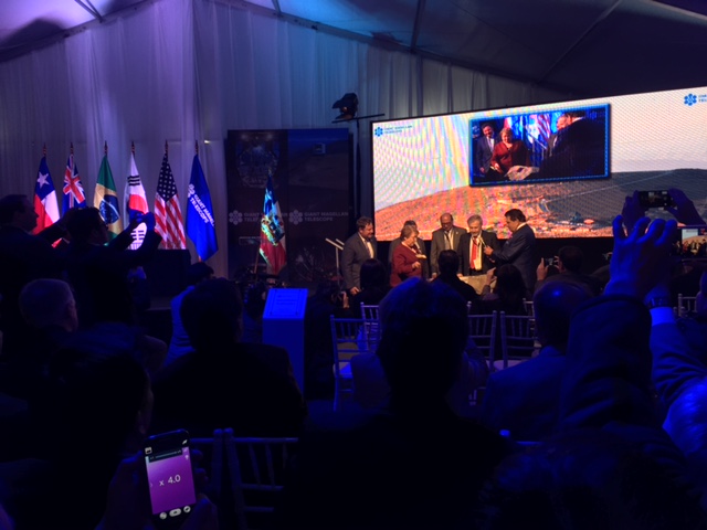 Chilean President Michelle Bachelet at GMT Groundbreaking