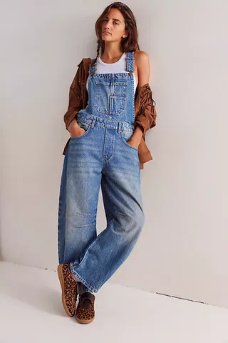 We the Free Good Luck Barrel Dungarees