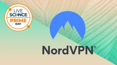 A Live Science Prime Day logo and a NordVPN logo on a green background