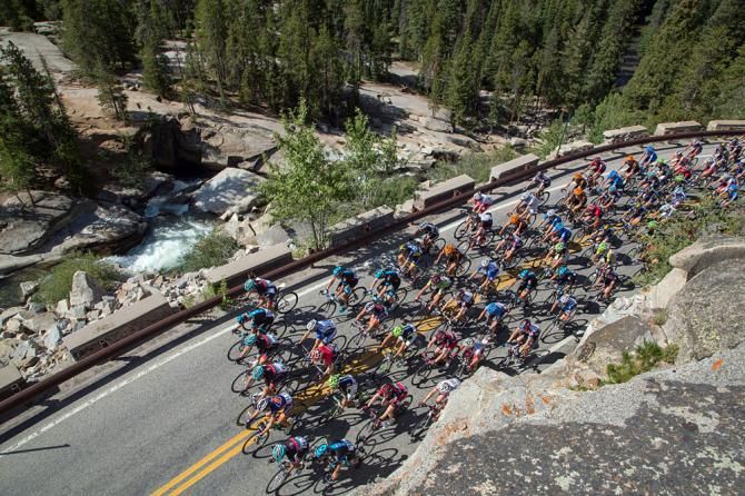 Facing almost 203km, the peloton rode conservatively