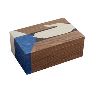 Edgar Marquetry Wood Jewelry Box