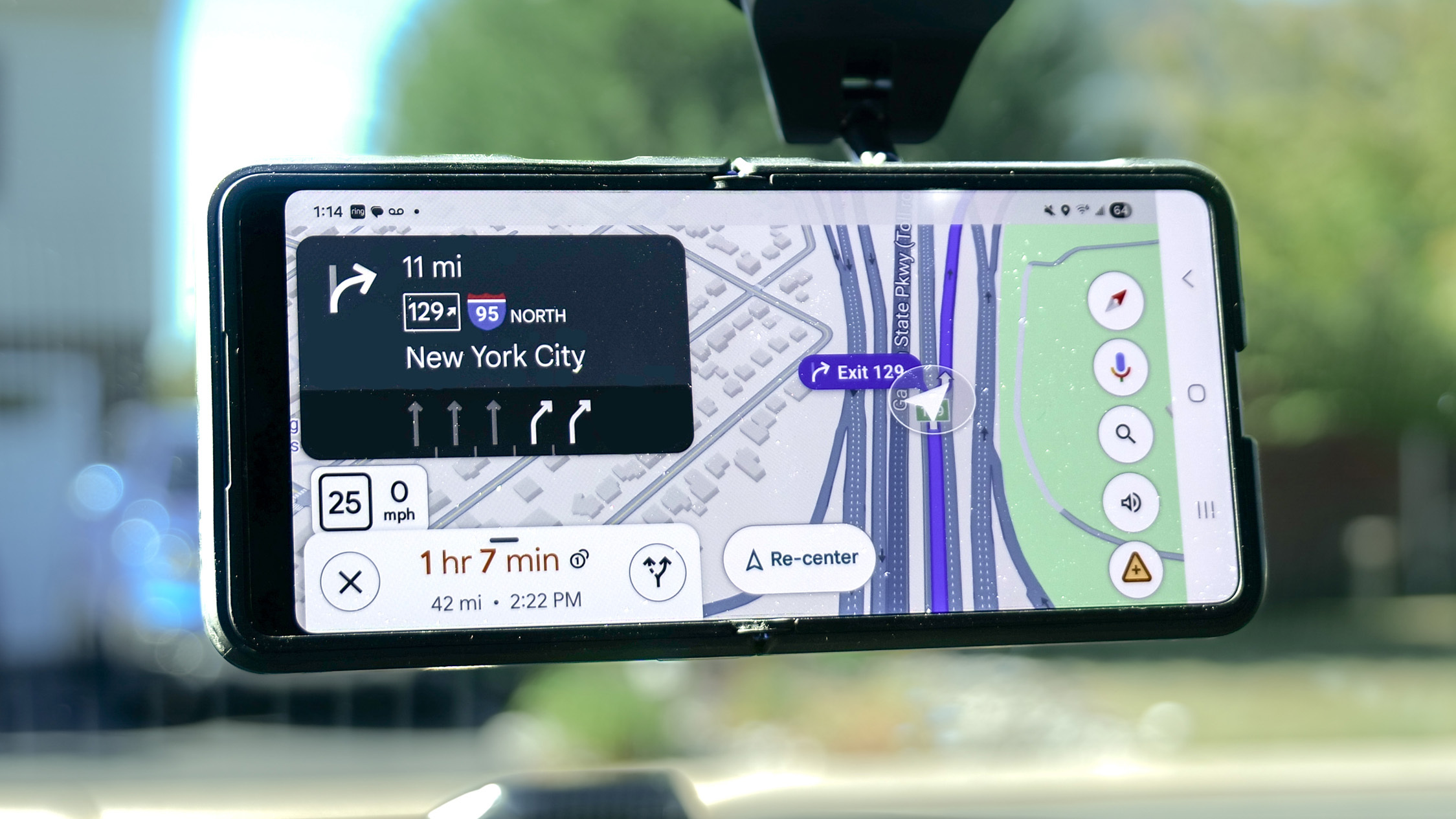 Google Maps showing directions.