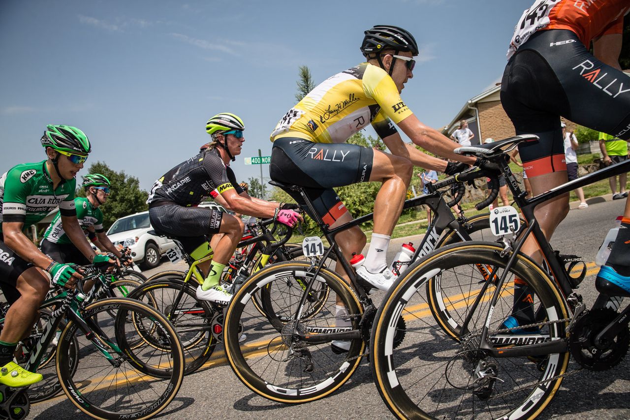 Rob Britton in the bunch during stage 5 at the Tour of Utah