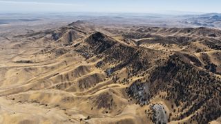 California Hills seen near the San Andreas Fault in California.