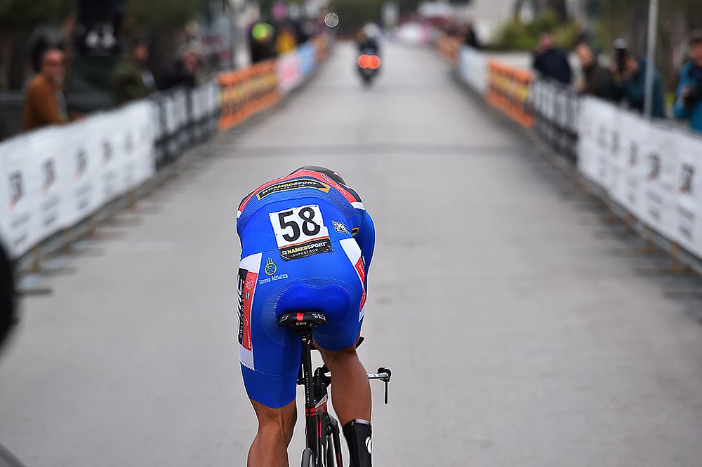 Greg van Avermaet rides during Tirreno-Adriatico's final stage