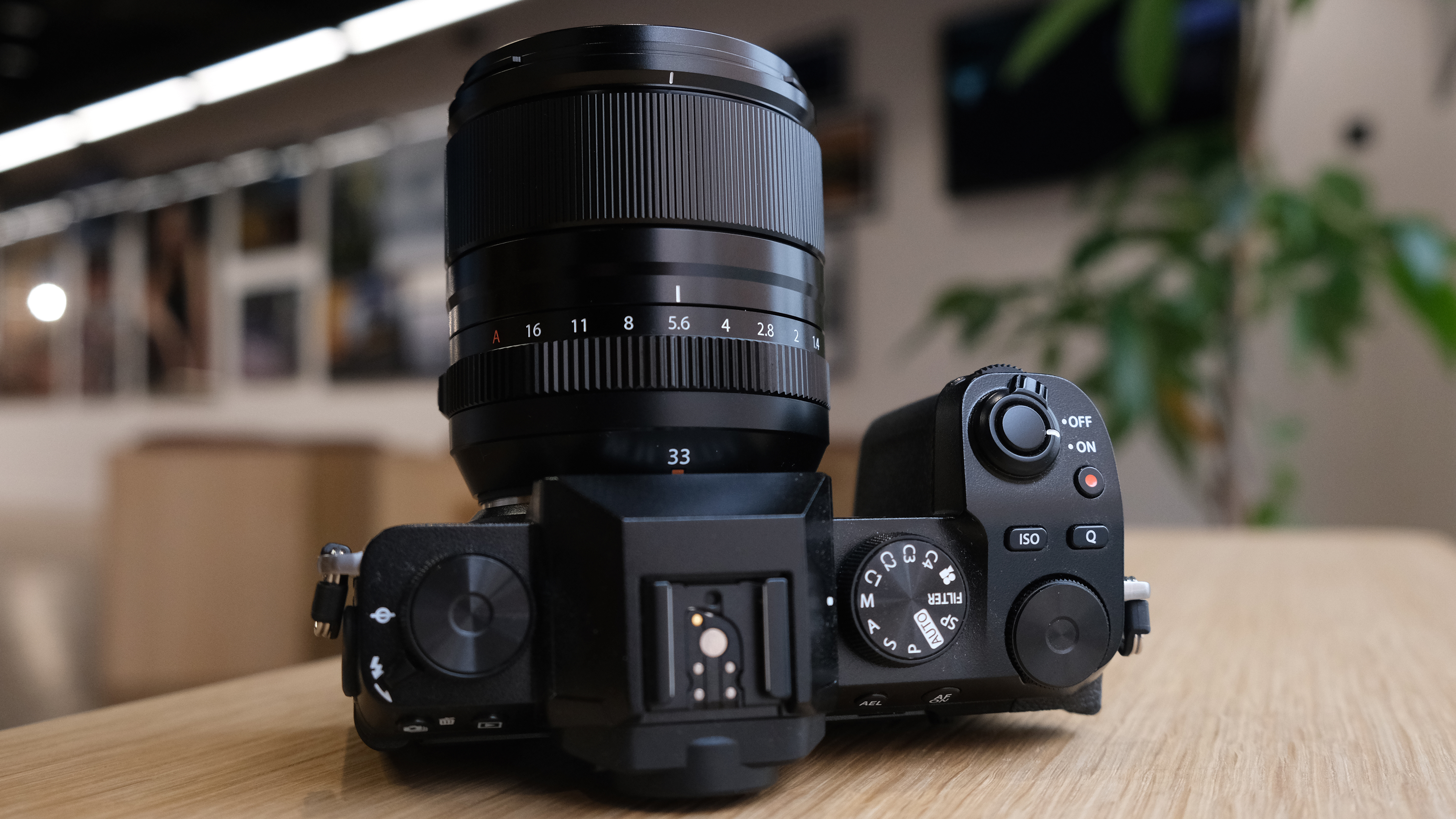 The Fujifilm XF33mm f/1.4 lens on a Fujifilm X-S10 camera