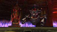 Promotional screenshot of a returning character, Gallywix, challenging players in the new World of Warcraft: The War Within Raid dungeon.