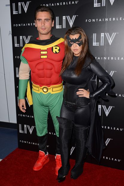 Scott Disick and Kourtney Kardashian as Robin and Batwoman