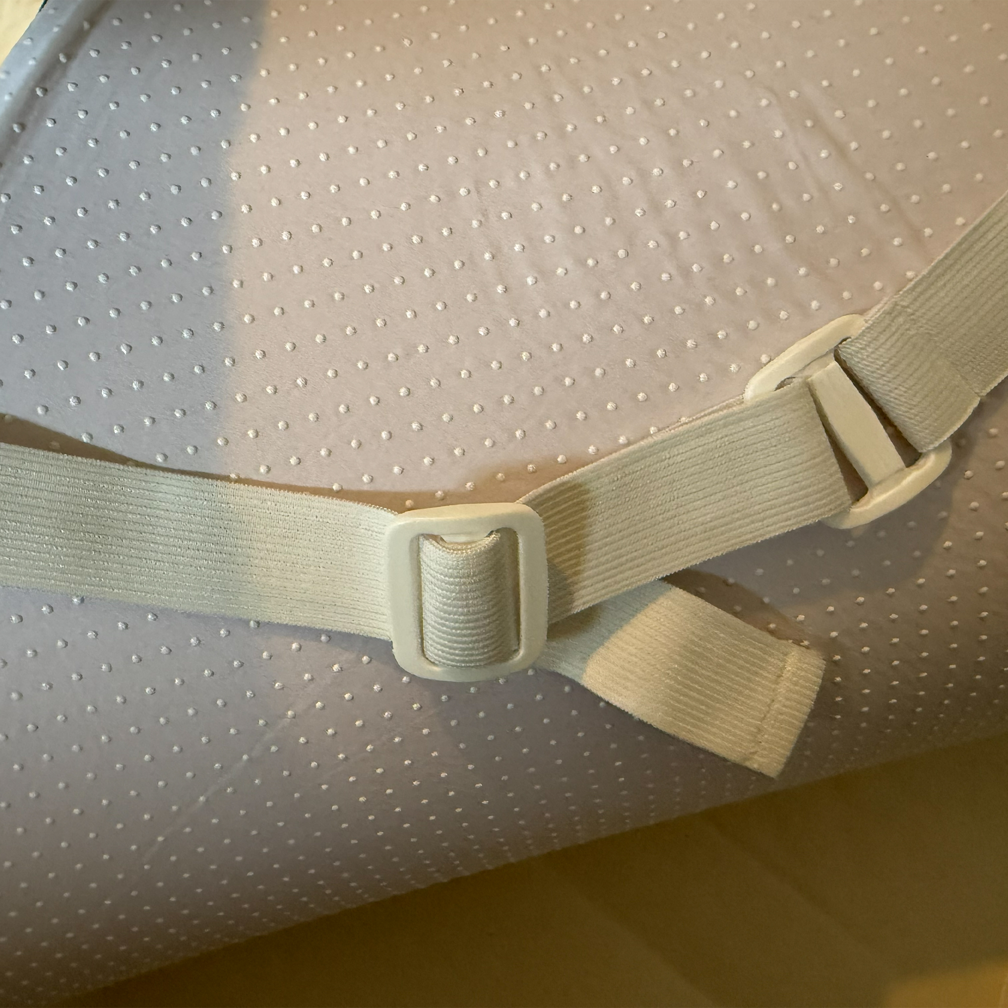 Panda Hybrid Bamboo Mattress Topper being tested