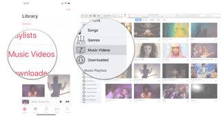 View music videos in Apple Music: Select Music Videos from your Library