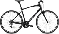 Specialized Sirrus 1.0,shown side on in the image, is one of the few bikes still using rim brakes.