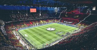 AC Milan tickets: How to get Milan tickets for the San Siro: A general view as fans of AC Milan create a TIFO during the UEFA Champions League semi-final first leg match between AC Milan and FC Internazionale at San Siro on May 10, 2023 in Milan, Italy.