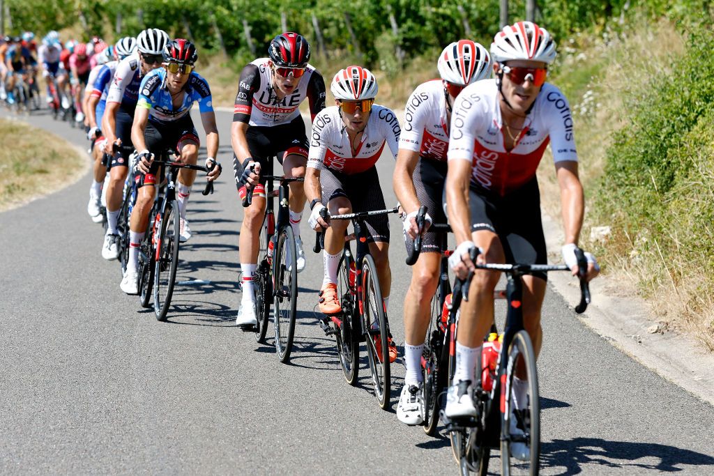 LAGNIEU FRANCE AUGUST 10 Rmy Rochas of France and Team Cofidis C competes during the 34th Tour de lAin 2022 Stage 2 a 144km stage from SaintVulbas to Lagnieu TDA22 on August 10 2022 in Lagnieu France Photo by Bas CzerwinskiGetty Images