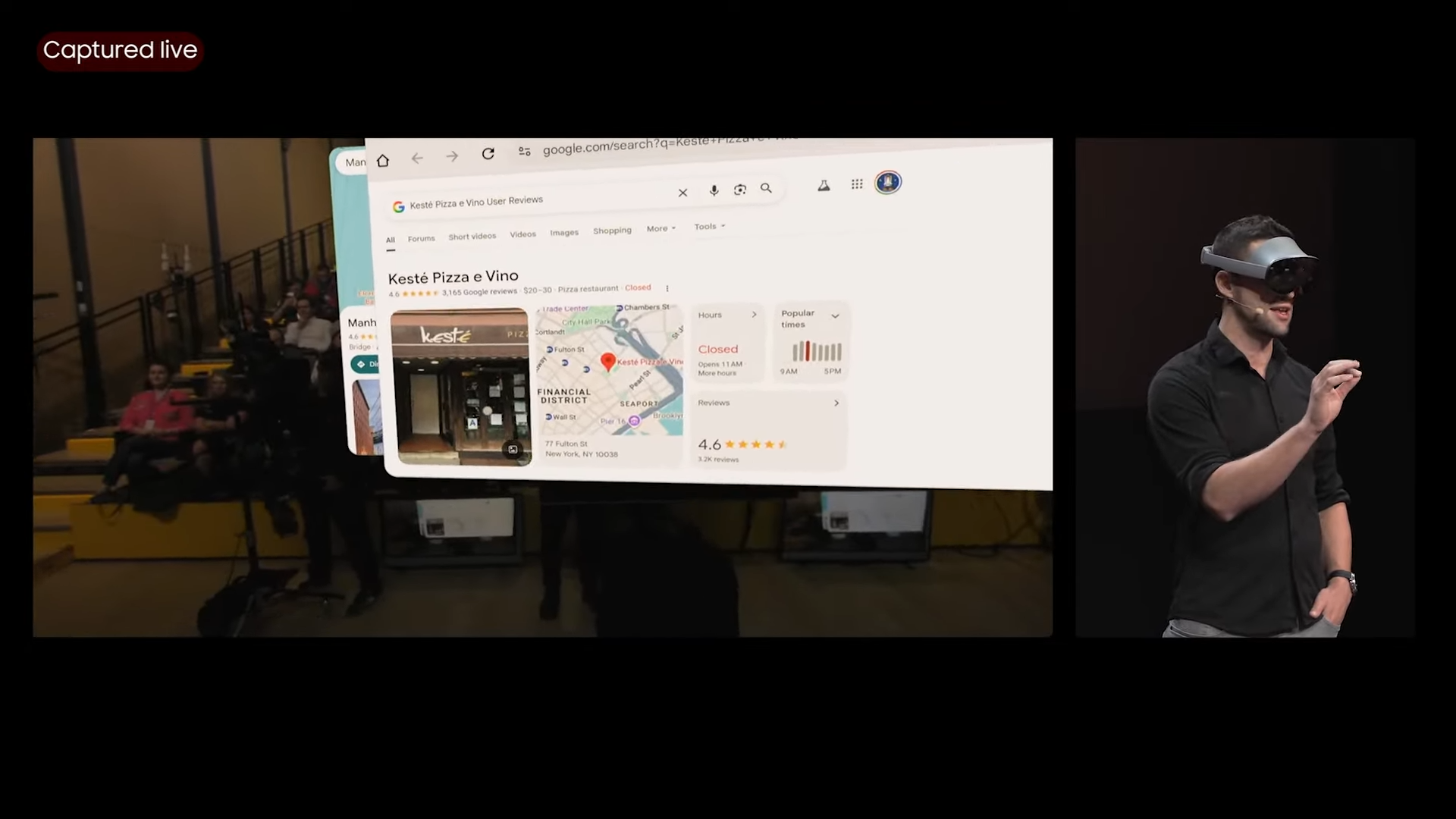 Maps in browser in Galaxy XR