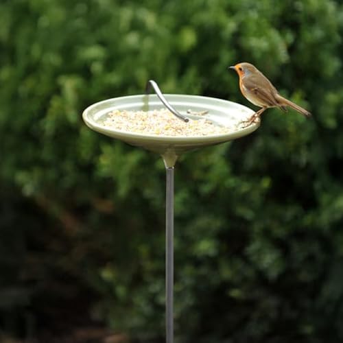 Crocus Collection 100cm Stake Bird Bath Bowl Freestanding Seed Dish Vintage Style Wildlife Water Basin