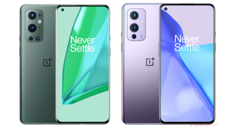 OnePlus 9 Pro Mint Green and OnePlus 9 Arctic Sky