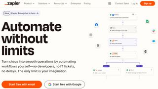 Website screenshot for Zapier