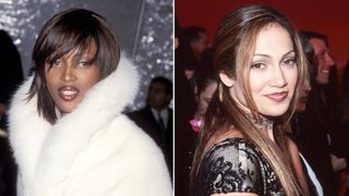 Naomi Campbell and J.Lo in the 90s